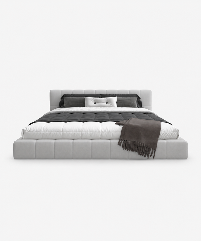 Minimalist Style Vegan Leather Bed