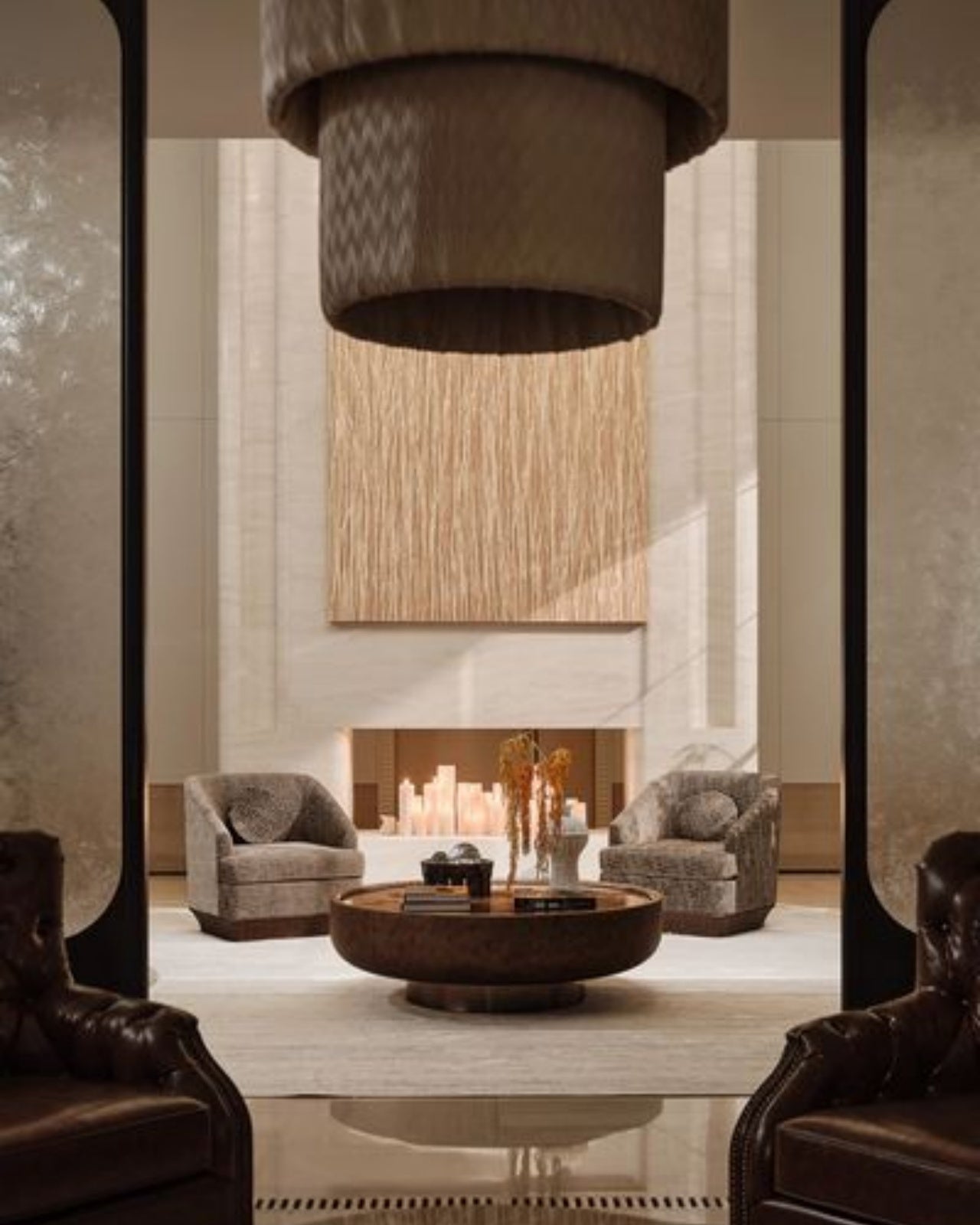 A Living Room Wrapped in Light