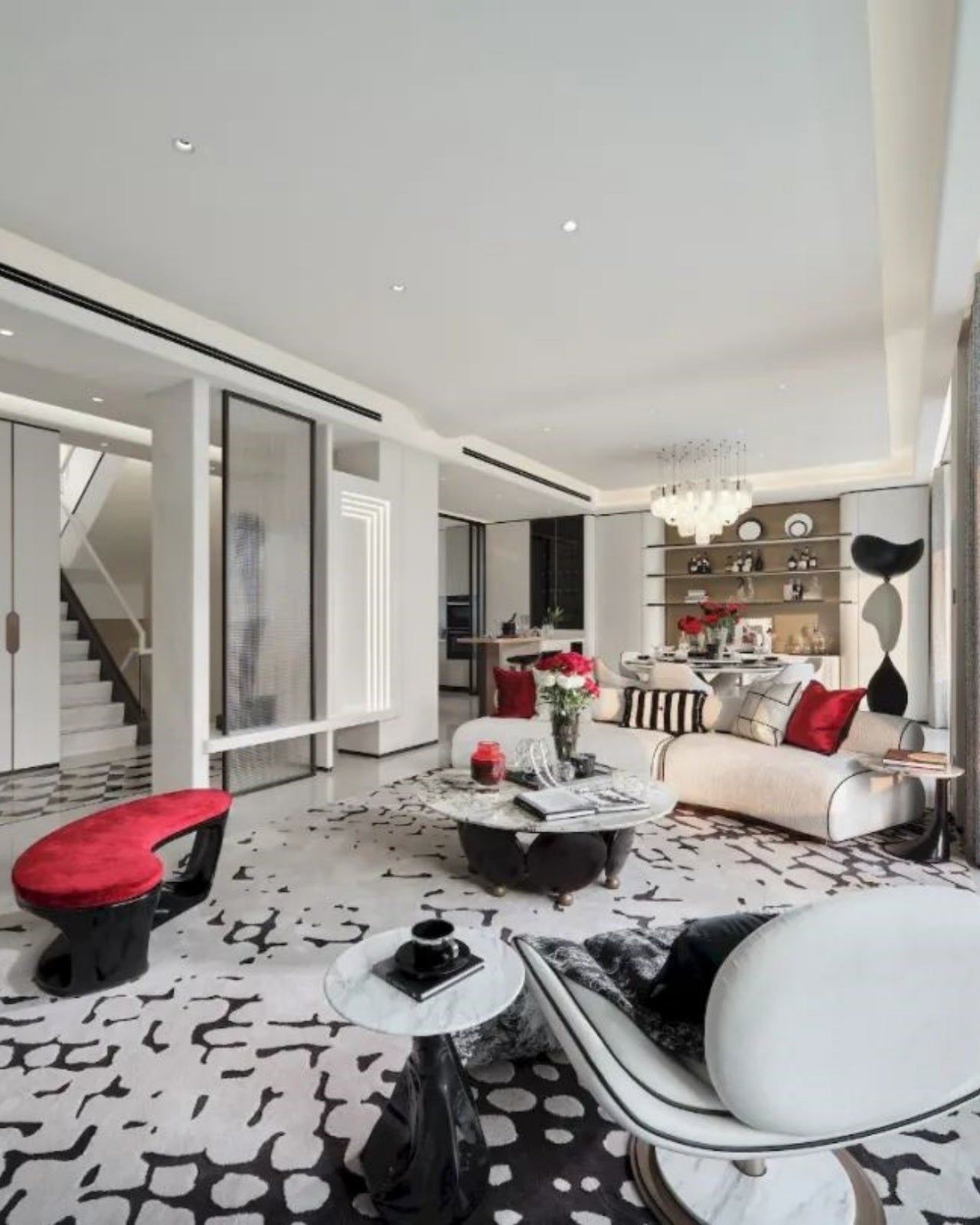 When the Sofa Becomes the Soul: Unpacking a Home Aesthetic in Black, White, and Red