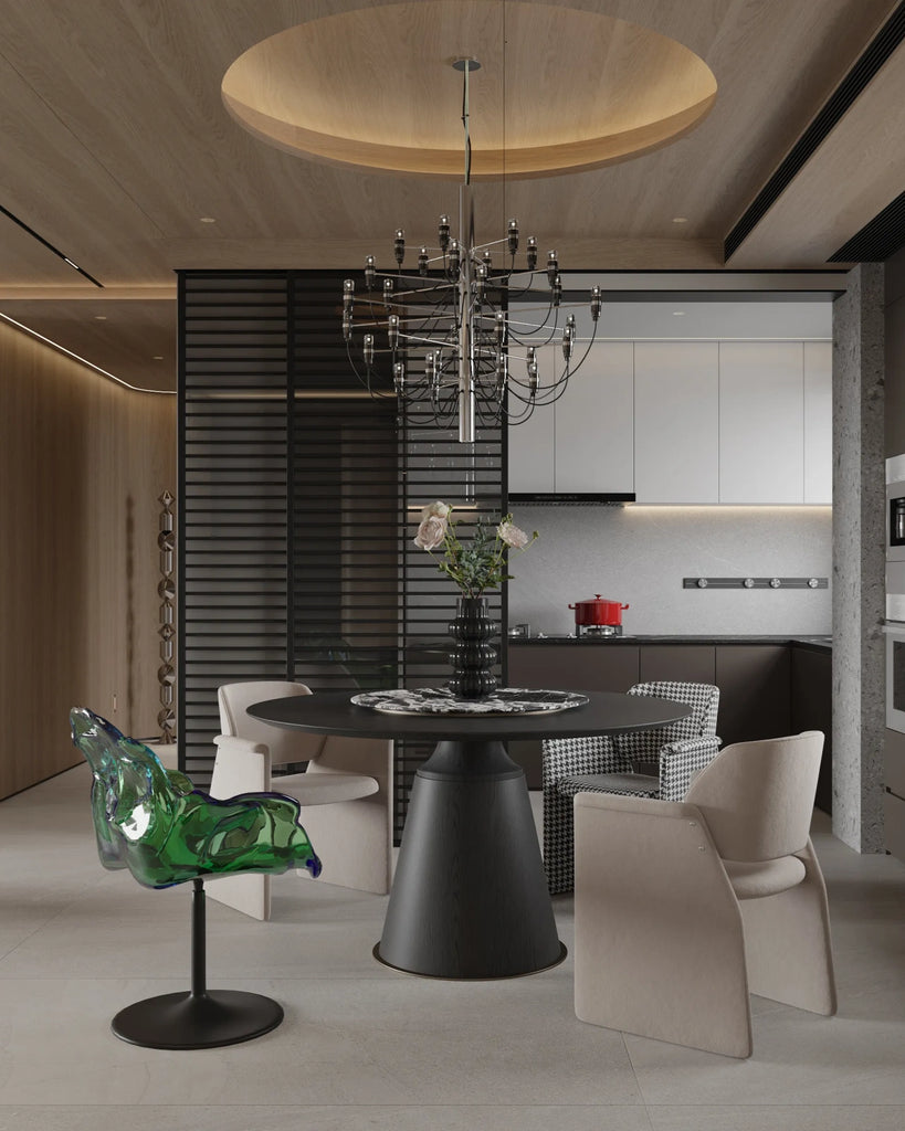 Enhance Your Home’s Elegance with Modern Luxury Black Wood Dining Table