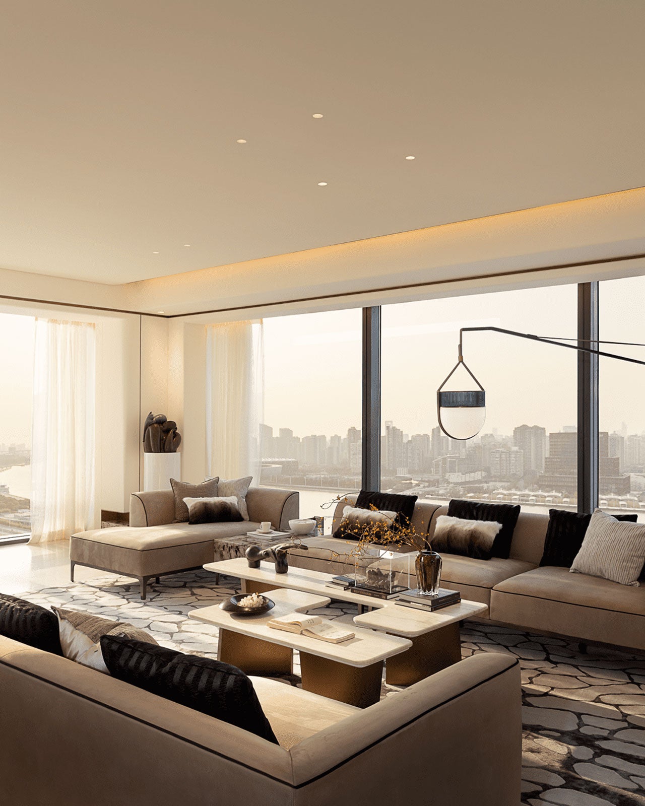 L-Shaped Brown Leather Sofa: A Luxurious Choice for Modern Homes