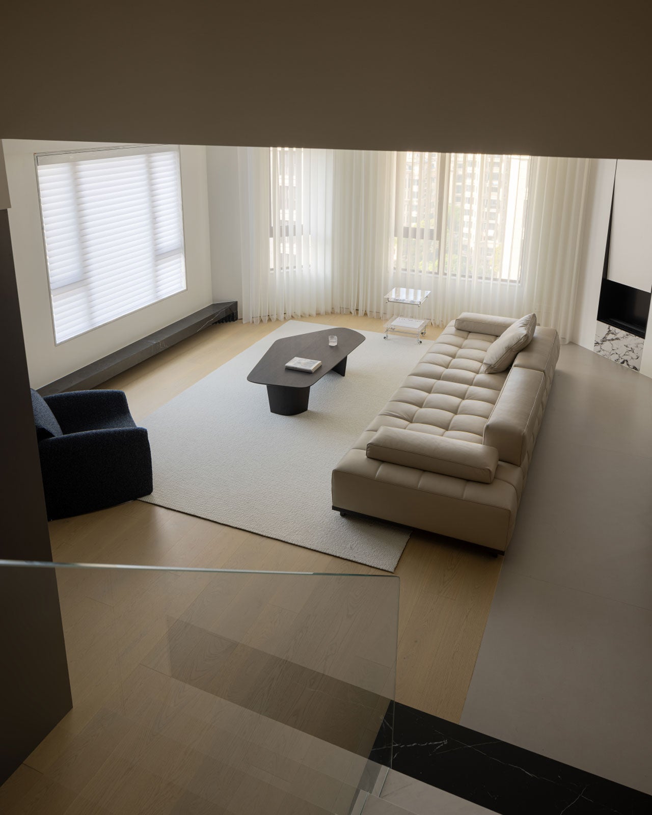 Beige Leather Sofa: The Focal Point of Modern Minimalist Living