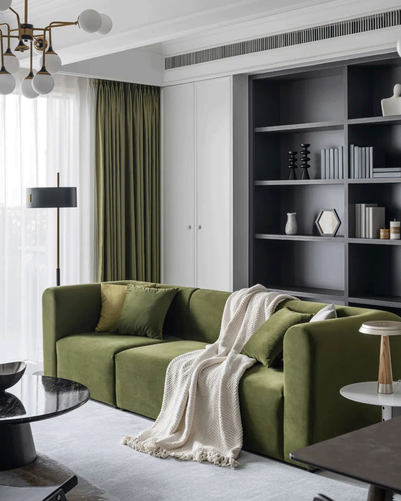 Green Velvet Sofa: Natural Beauty in Modern Homes