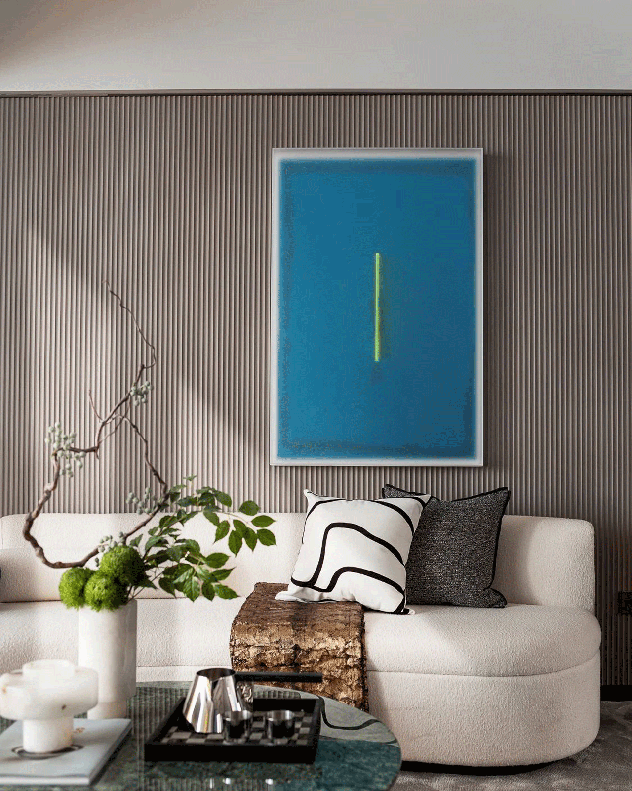 Curved White Fabric Sofa: A Modern Twist on Classic Comfort