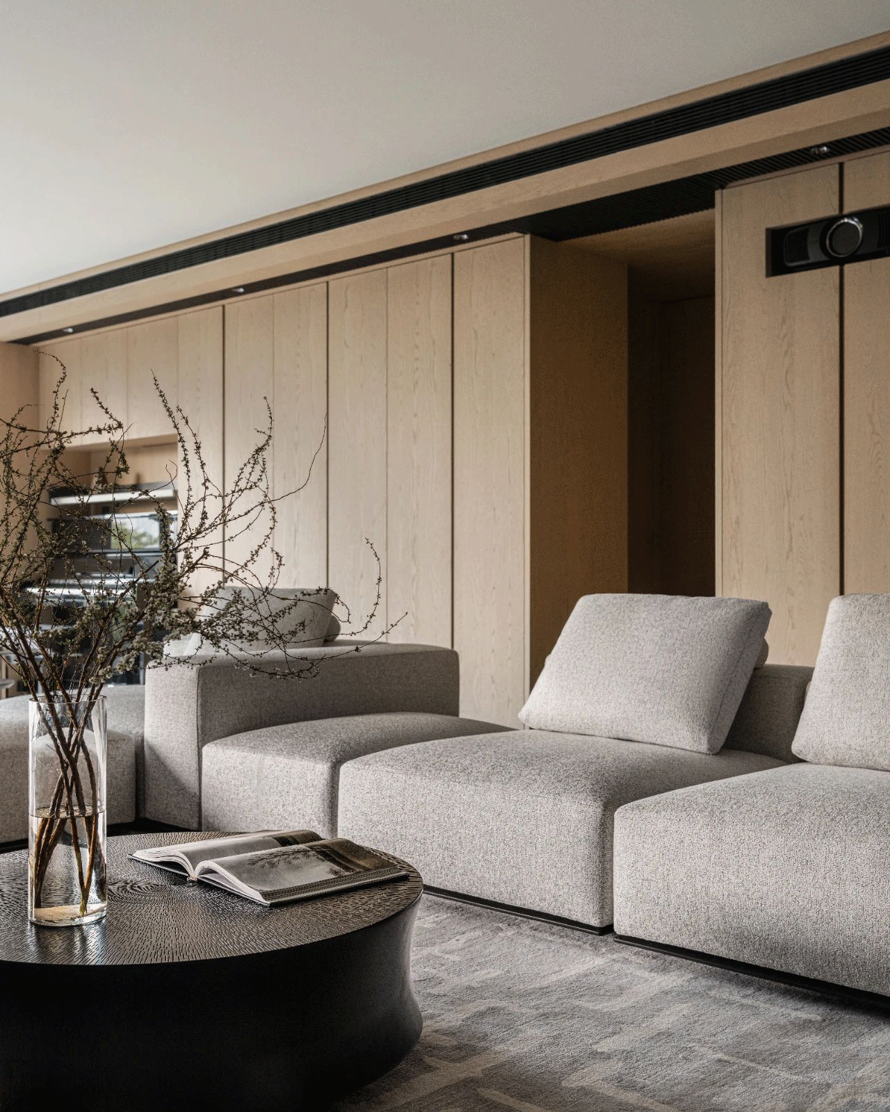 Gray Fabric Modular Sofa: The Heart of Minimalist Living Rooms