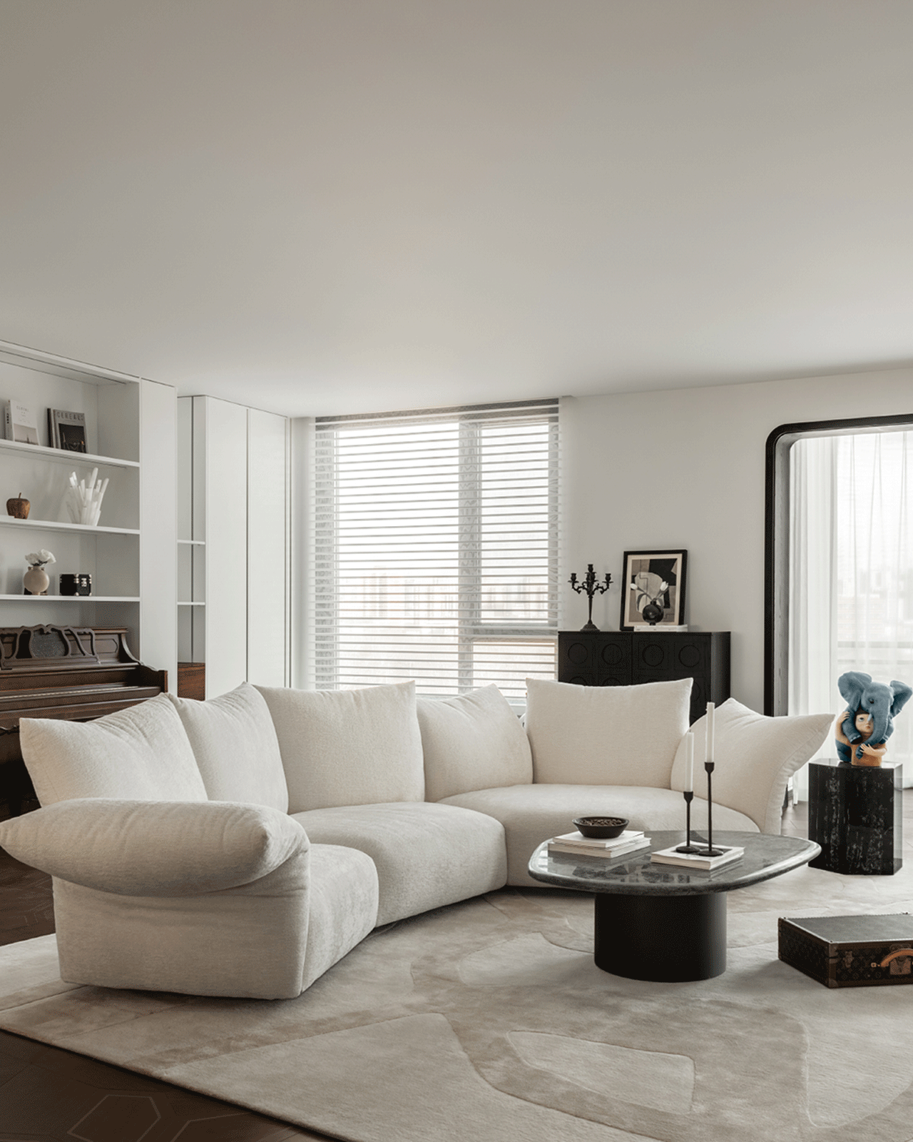 White Petal Sofa: Elegance in Bloom