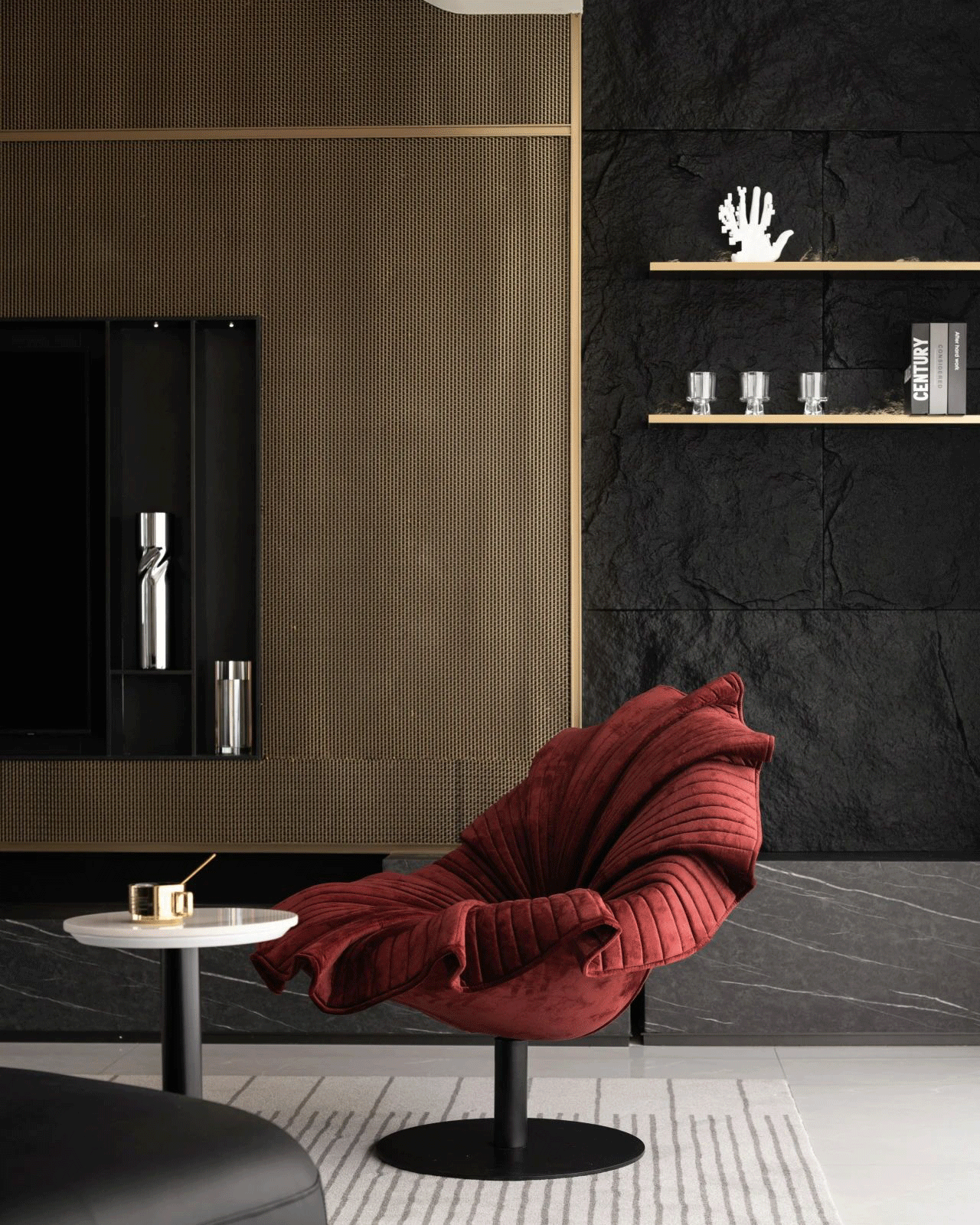 Infuse Life into Your Interior: The Bold Red Petal Chair