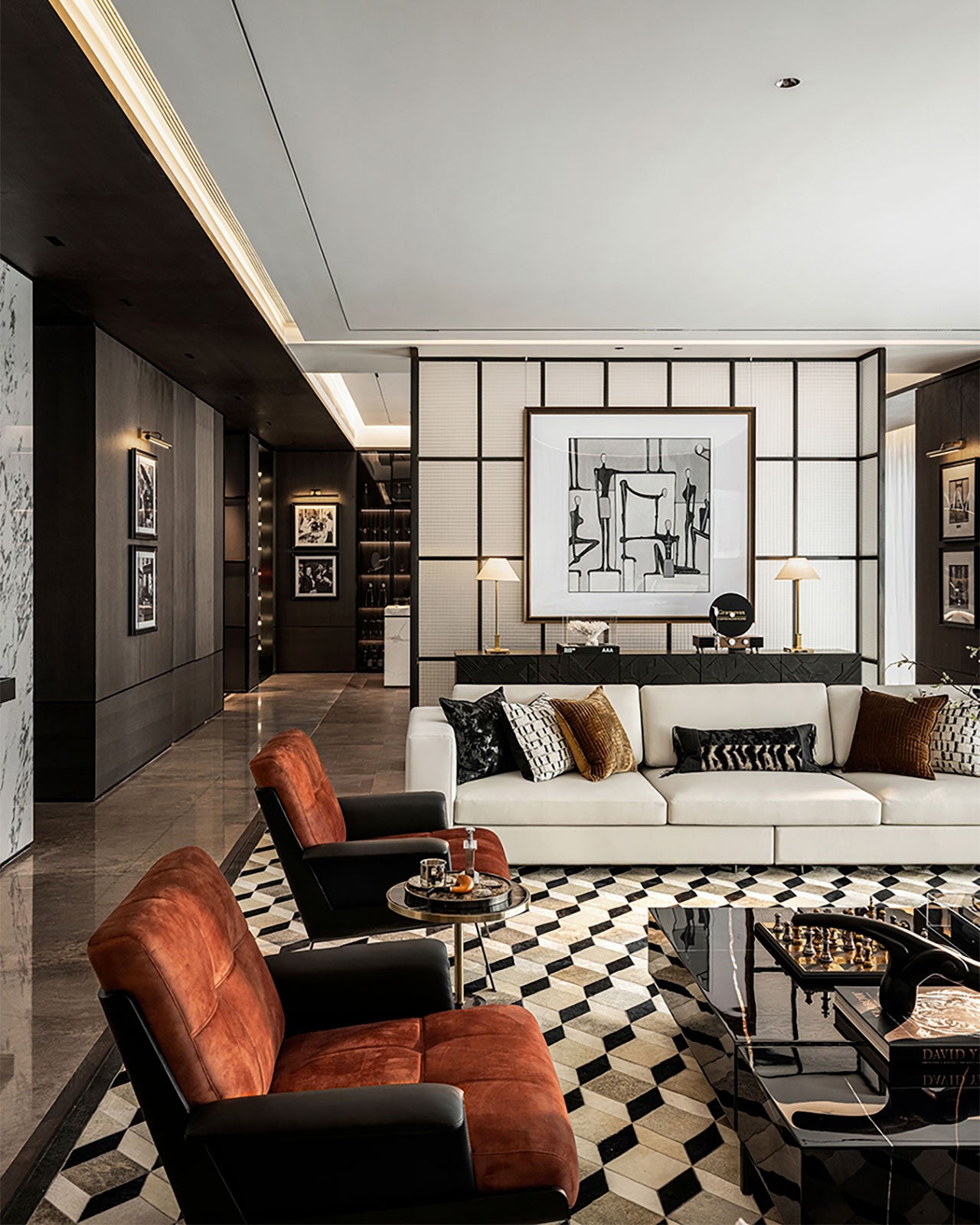 Tranquil Retreat by the Lake, Above the Center