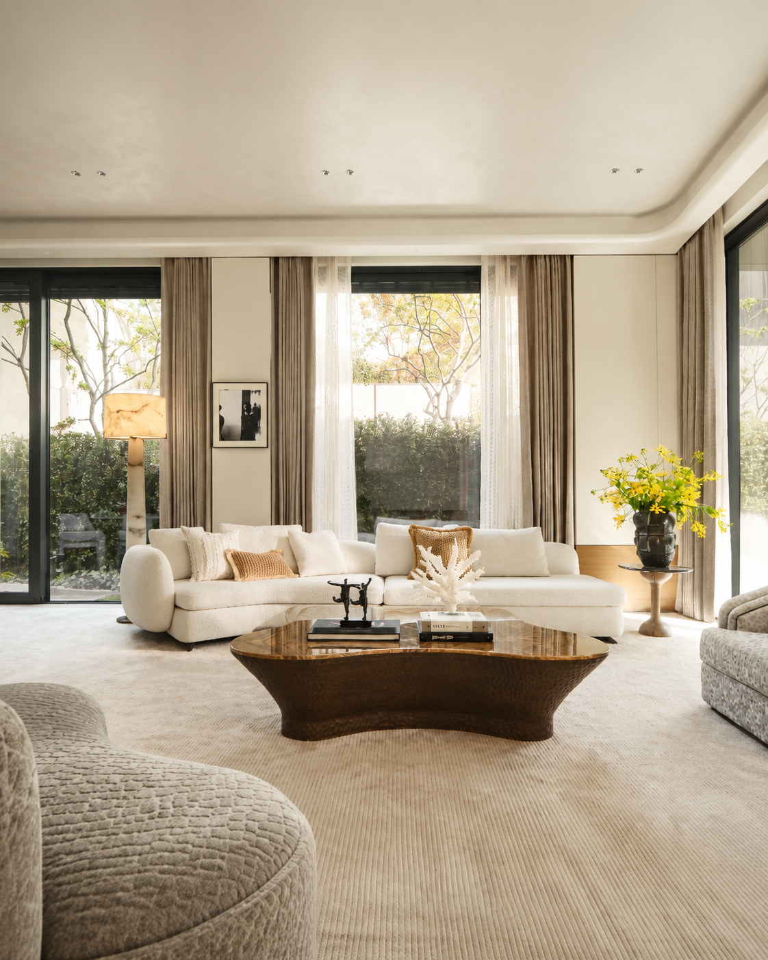 A Living Room Wrapped in Light