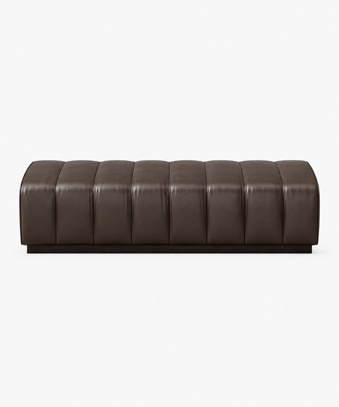 Luxurious Vegan Leather Bench