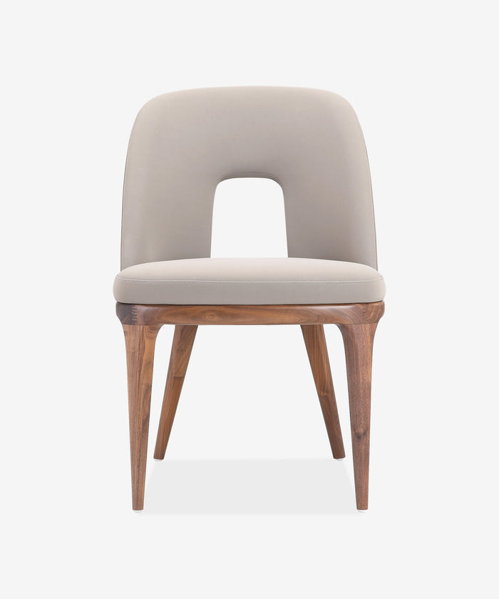 Streamlined Hollow Back Seat Dining Chair – customizable furniture by AWCASA